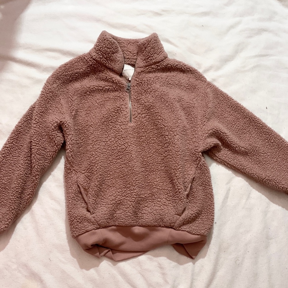 American Eagle Outfitters Blush Sherpa Jacket